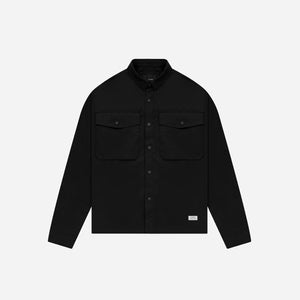 Stampd Crop Button Down Shirt - Black