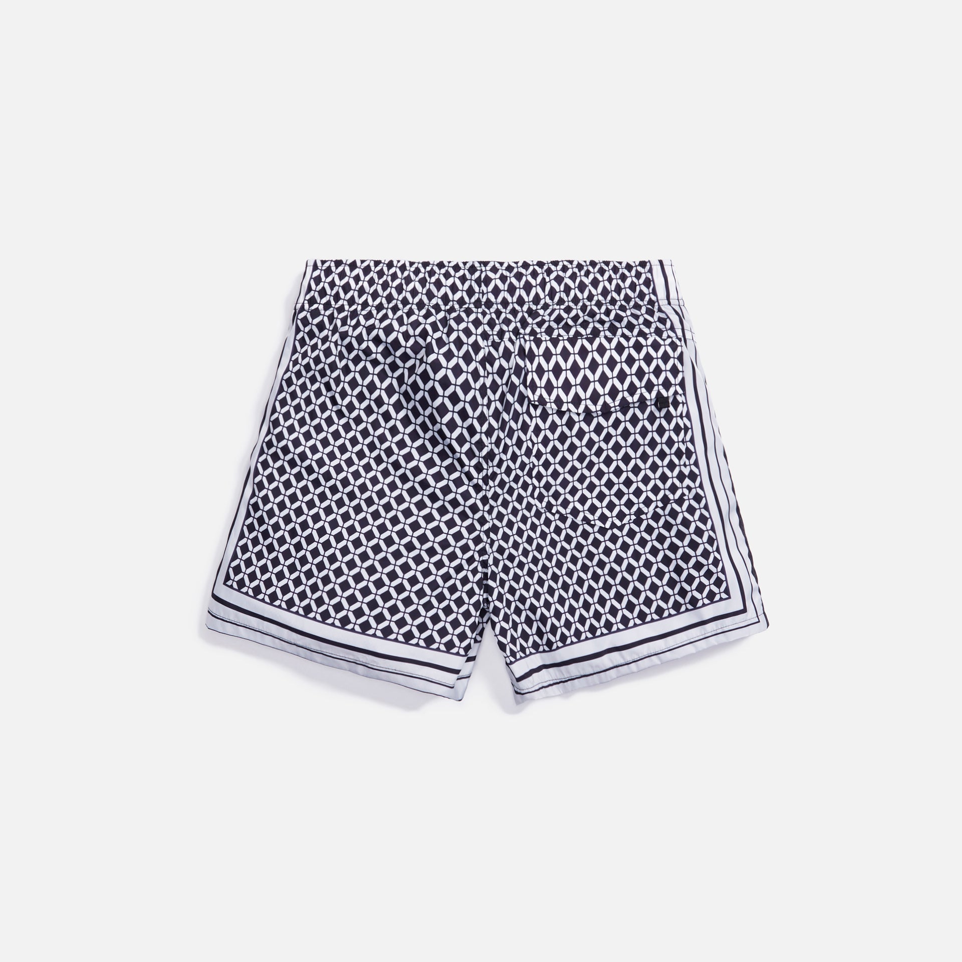 Stampd Printed Swim Trunk Geo - Black / White