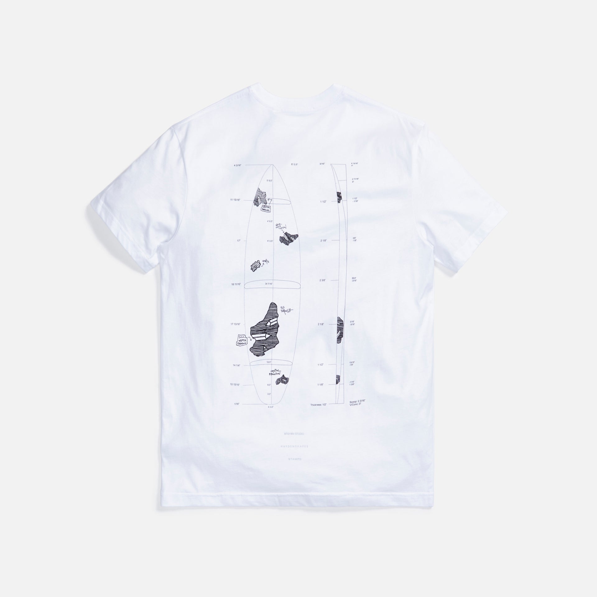 Stampd AHS Eroded Tee - White