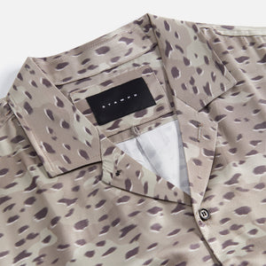 Stampd Printed Camp Collar Buttondown - Camo Leopard