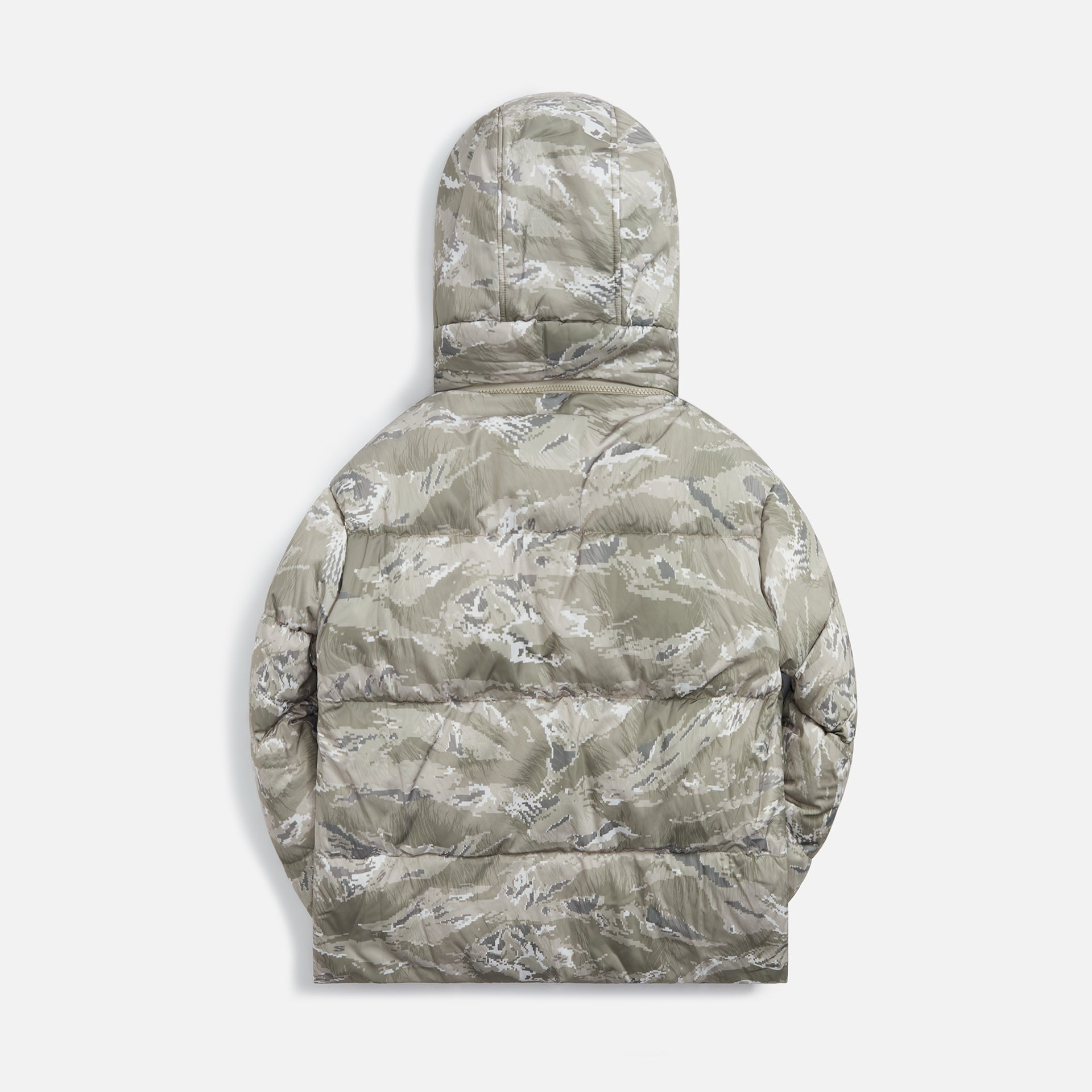 Stampd Cropped Puffer Jacket - Green Camo