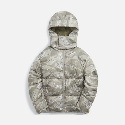 Stampd Cropped Puffer Jacket - Green Camo