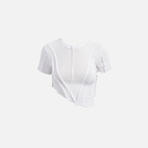 Sami Miro Asymmetric Short Sleeve Tee - White