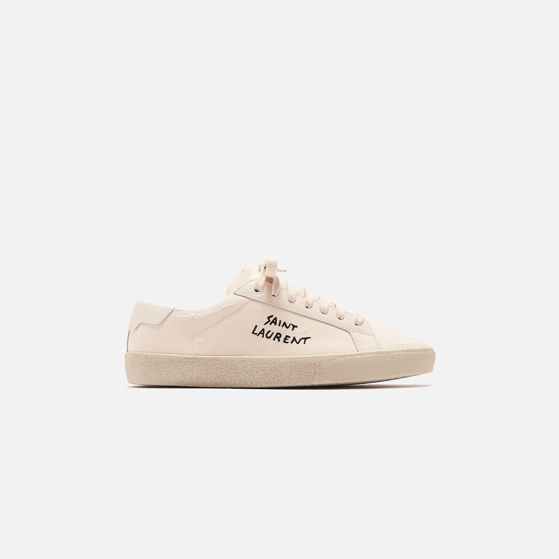 Saint Laurent Court Classic SL/06 Signature Sneaker - Crème