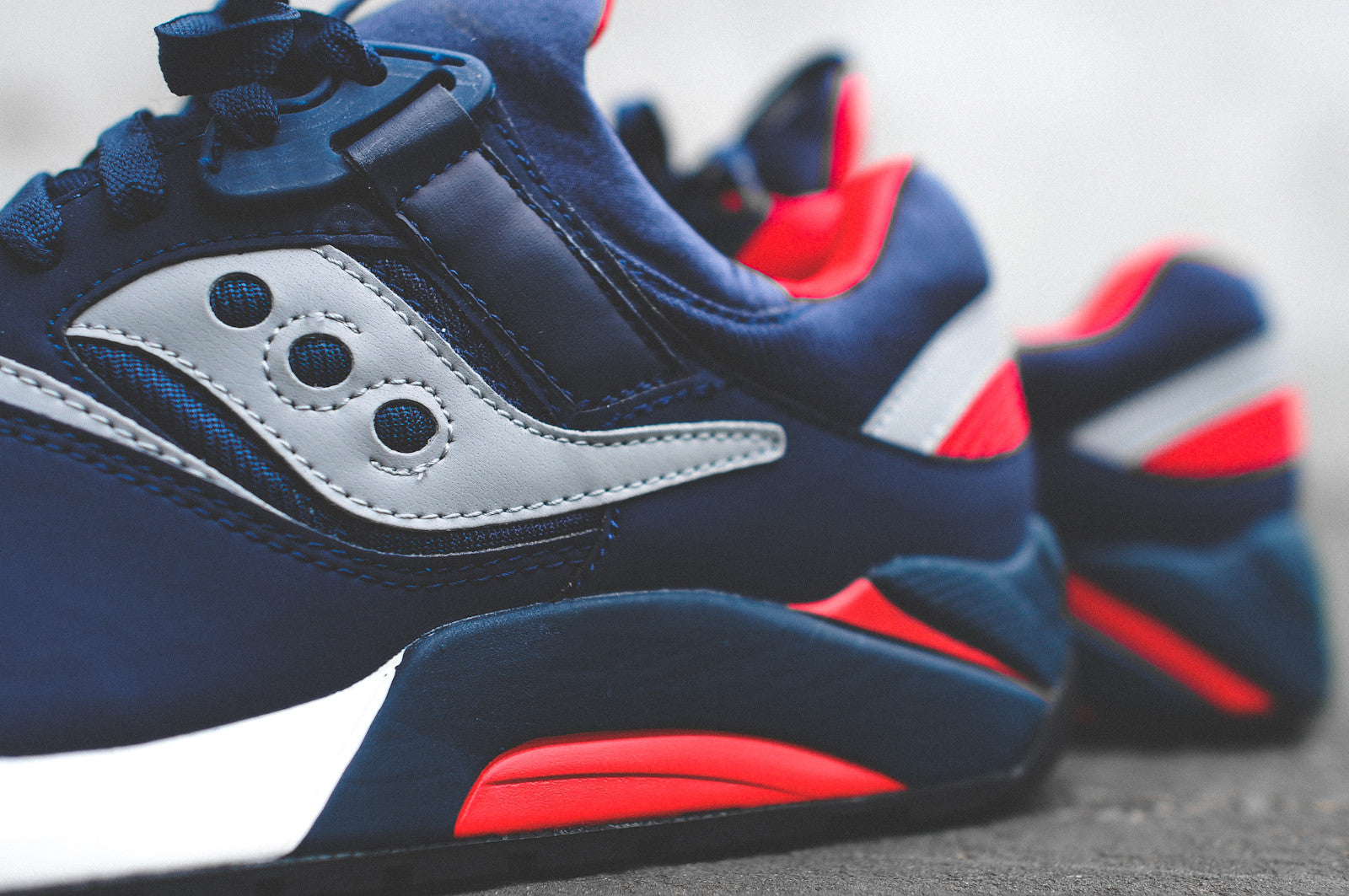 Saucony Grid 9000 - Navy / Grey / Red