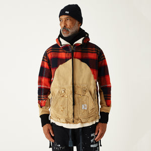 Kith x greg lauren plaid military trench artist coat sale