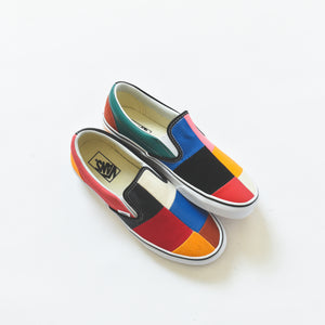Vans patchwork slip on multi Clearance