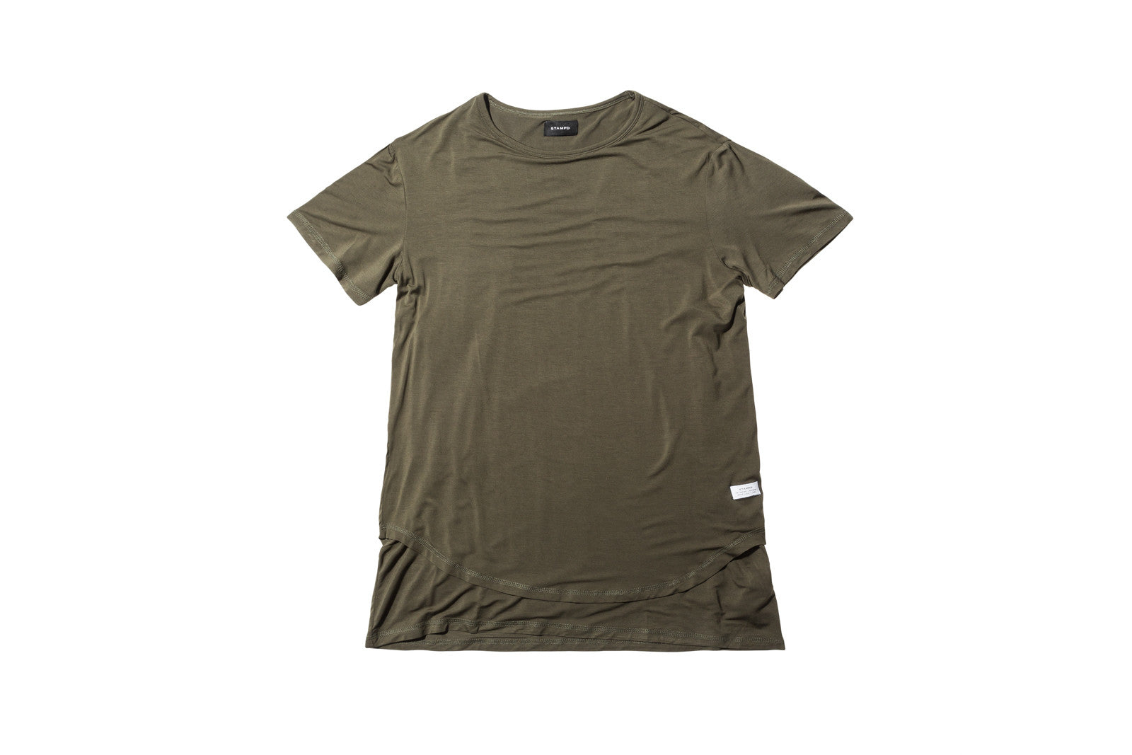 Stampd Double Layer Scallop Tee - Olive