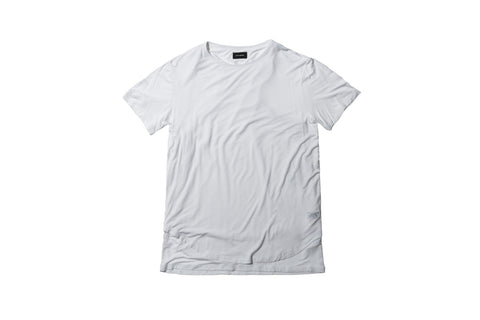 Stampd Double Layer Scallop Tee - White