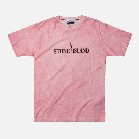 Stone Island Tie Dye Tee - Coral