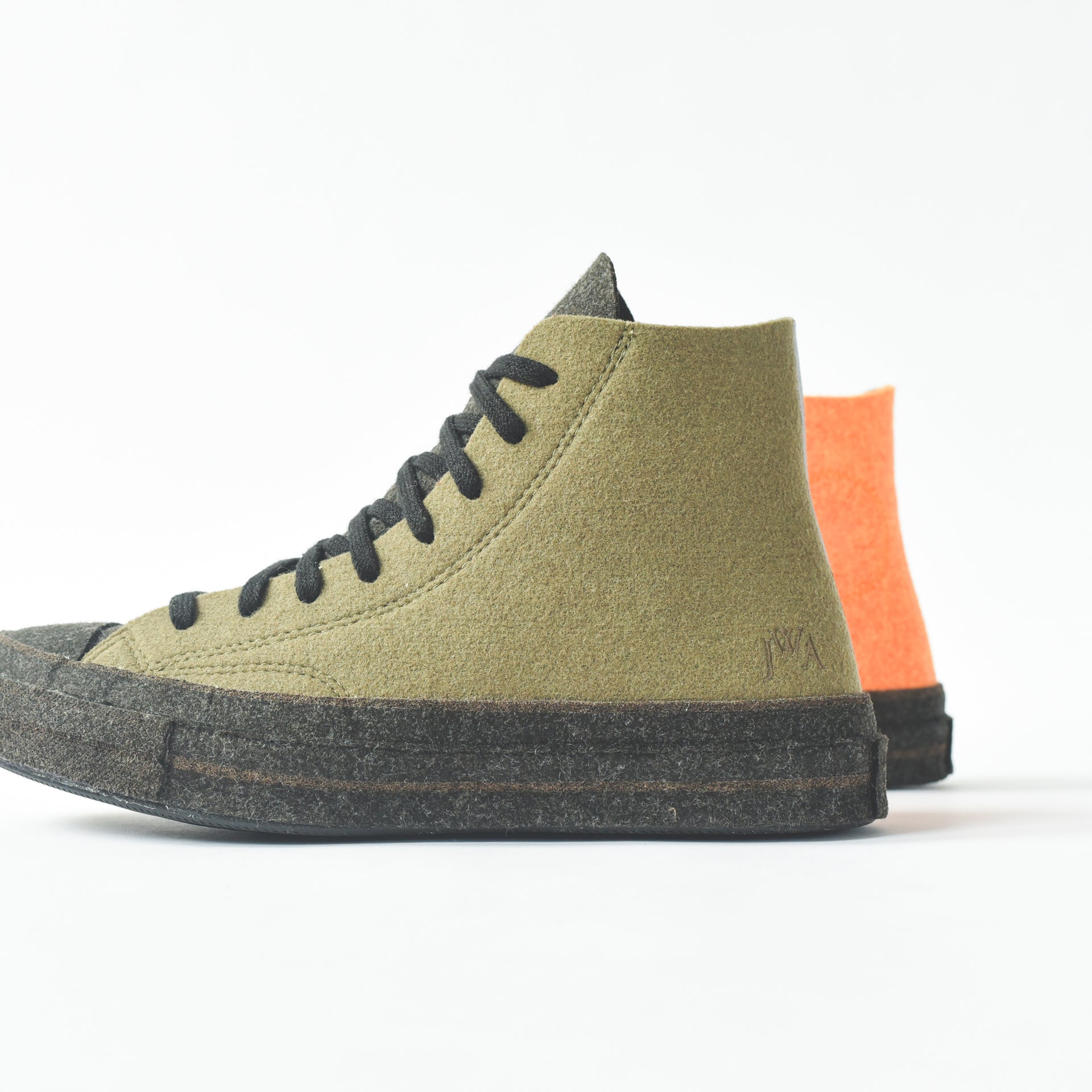 Converse x J.W Anderson Chuck 70 High - Stone Gray / Flame Orange