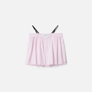 T by Alexander Wang Frayed Boxer with Crystal Thong - Light Pink