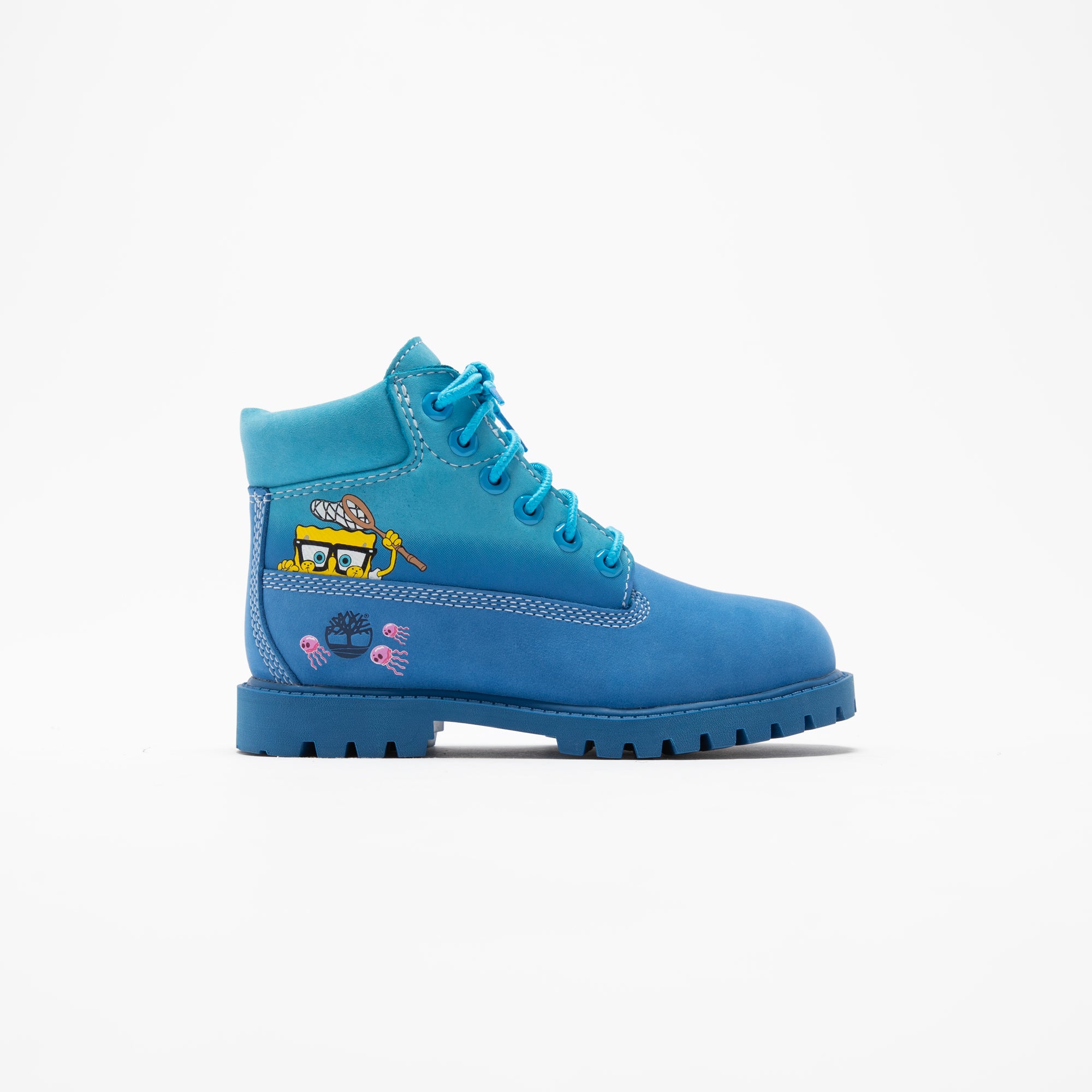 Blue top timberlands toddler