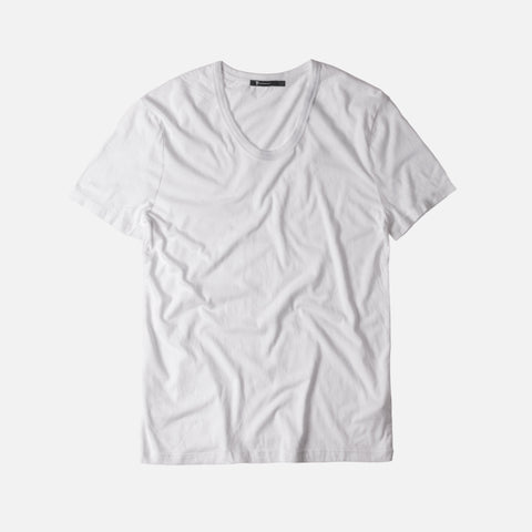 T by Alexander Classic Low Neck Tee - White