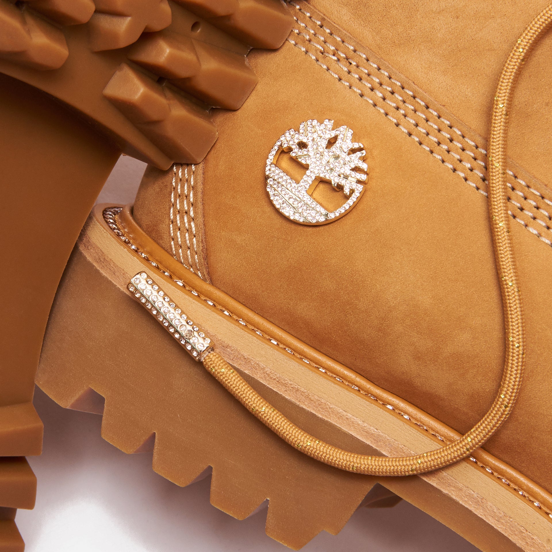 Timberland x Jimmy Choo Nubuck Boot - Crystal / Wheat