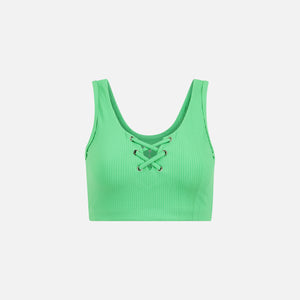 Year of Ours Ribbed Football Bra - Green Watermelon