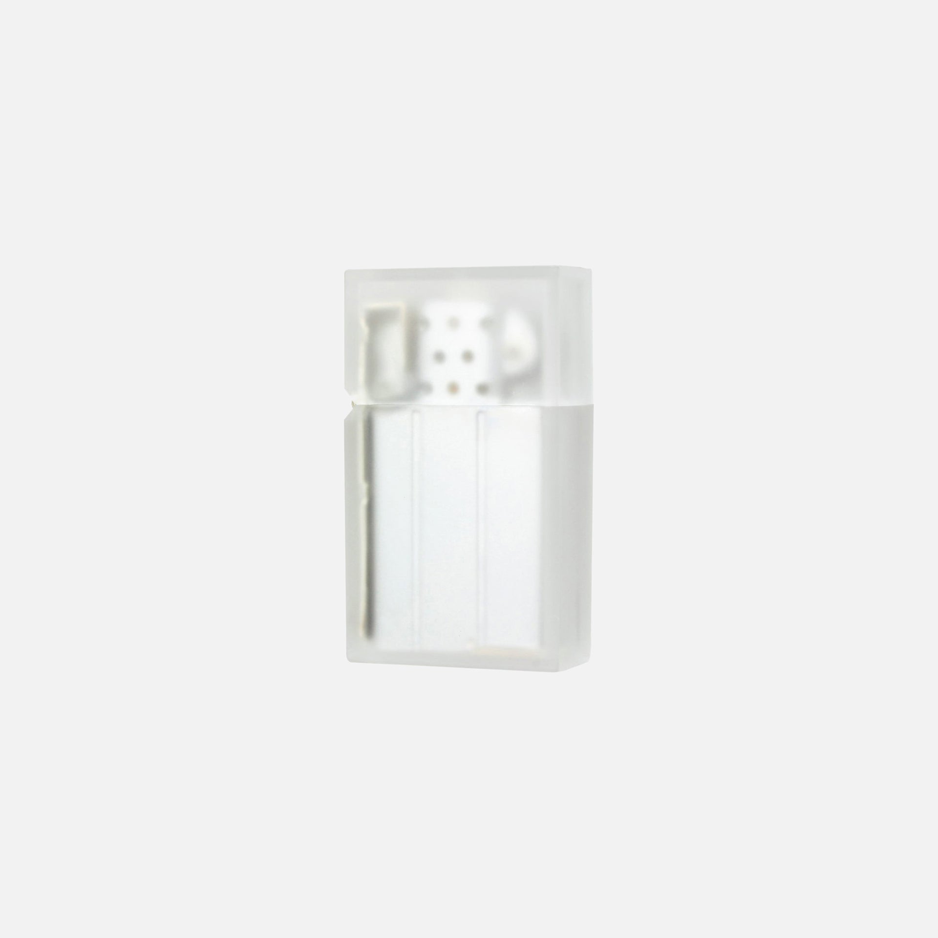 Tsubota Pearl Hard Edge Clear Lighter - Frosty White
