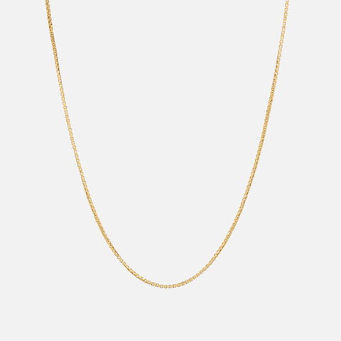 Tom Wood Square Chain 24.5 inches - Gold