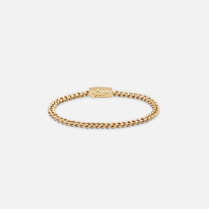 Tom Wood Rounded Curb Chain Thin - Gold