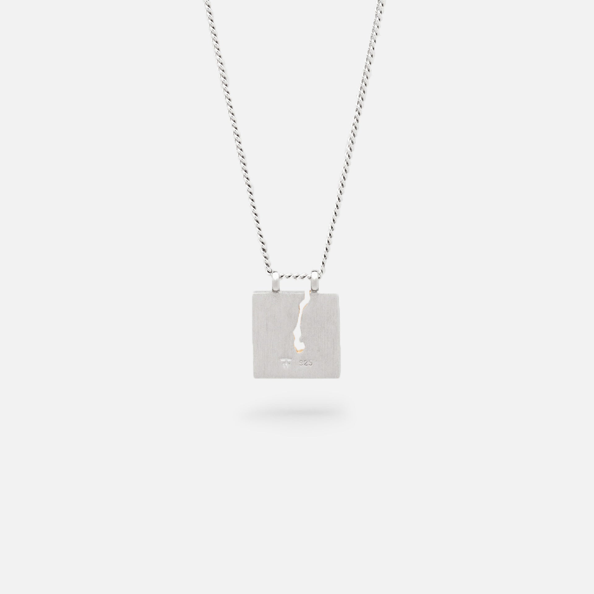 Tom Wood Mined Pendant 20.5in - Reflective / Silver