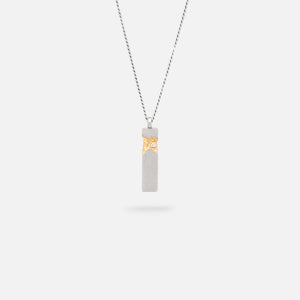 Tom Wood Mined Cube Pendant 20.5in - Reflective / Silver