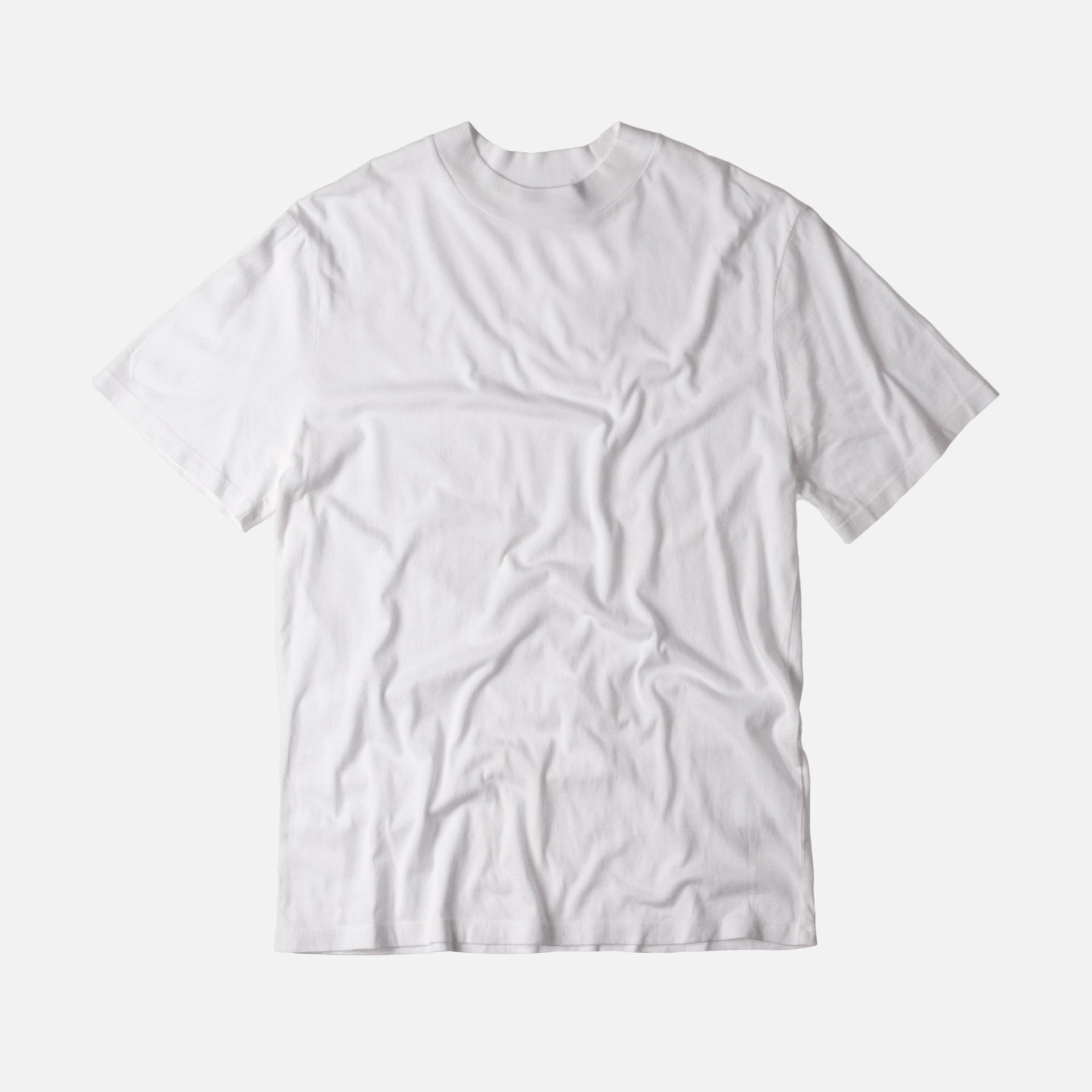 T by Alexander S/S High Crewneck Tee - White