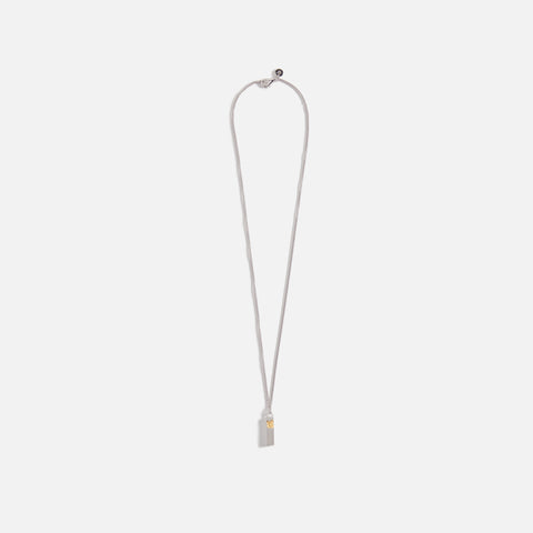 Tom Wood Minced Cube Pendant - Silver / Gold