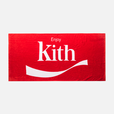 Kith x Coca-Cola Enjoy Beach Towel - Red