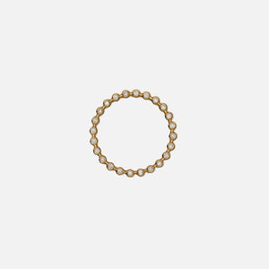Maor Capsule 5MM Ring in Yellow Gold with White Diamond - Gold