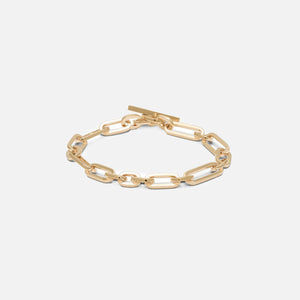 Maor Cuadro Mixed Links Bracelet in Yellow Gold - Gold