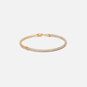 Maor Equinox Bracelet in Yellow Gold with 2/3 Pave White - Gold / Whit –  Kith