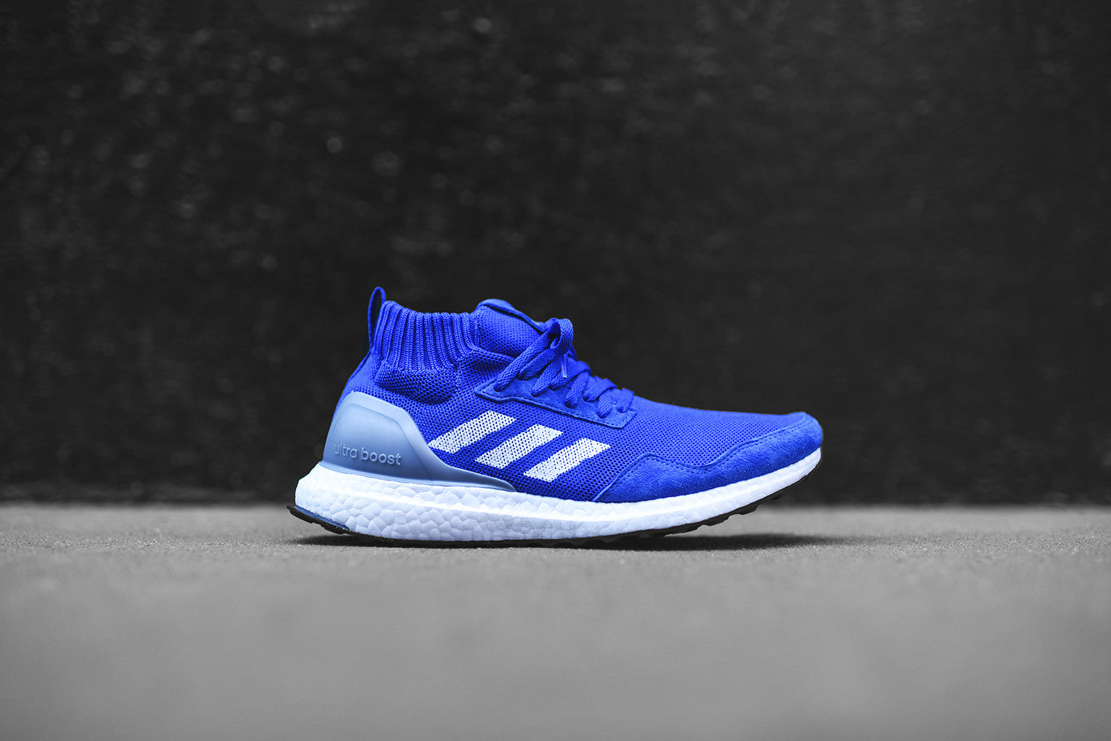 adidas Consortium UltraBoost Mid Run Thru Time Blue White Kith