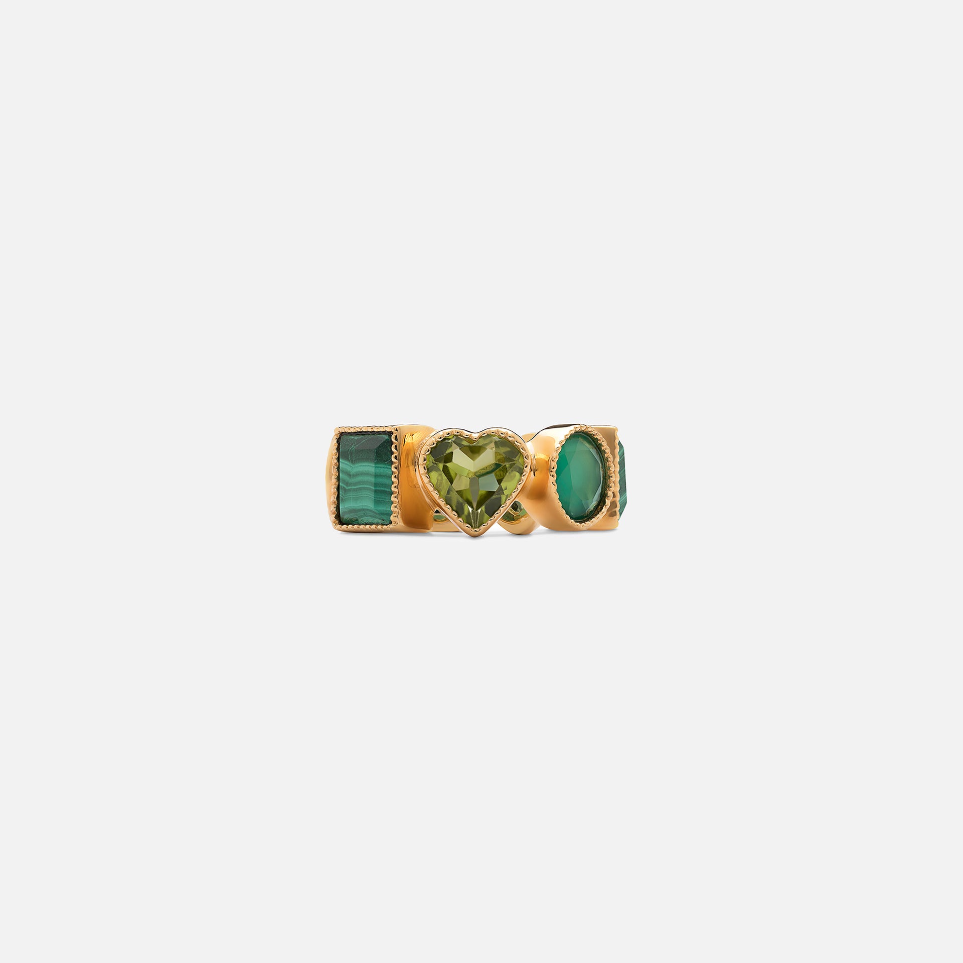 VEERT The Green Shape Ring - Yellow Gold