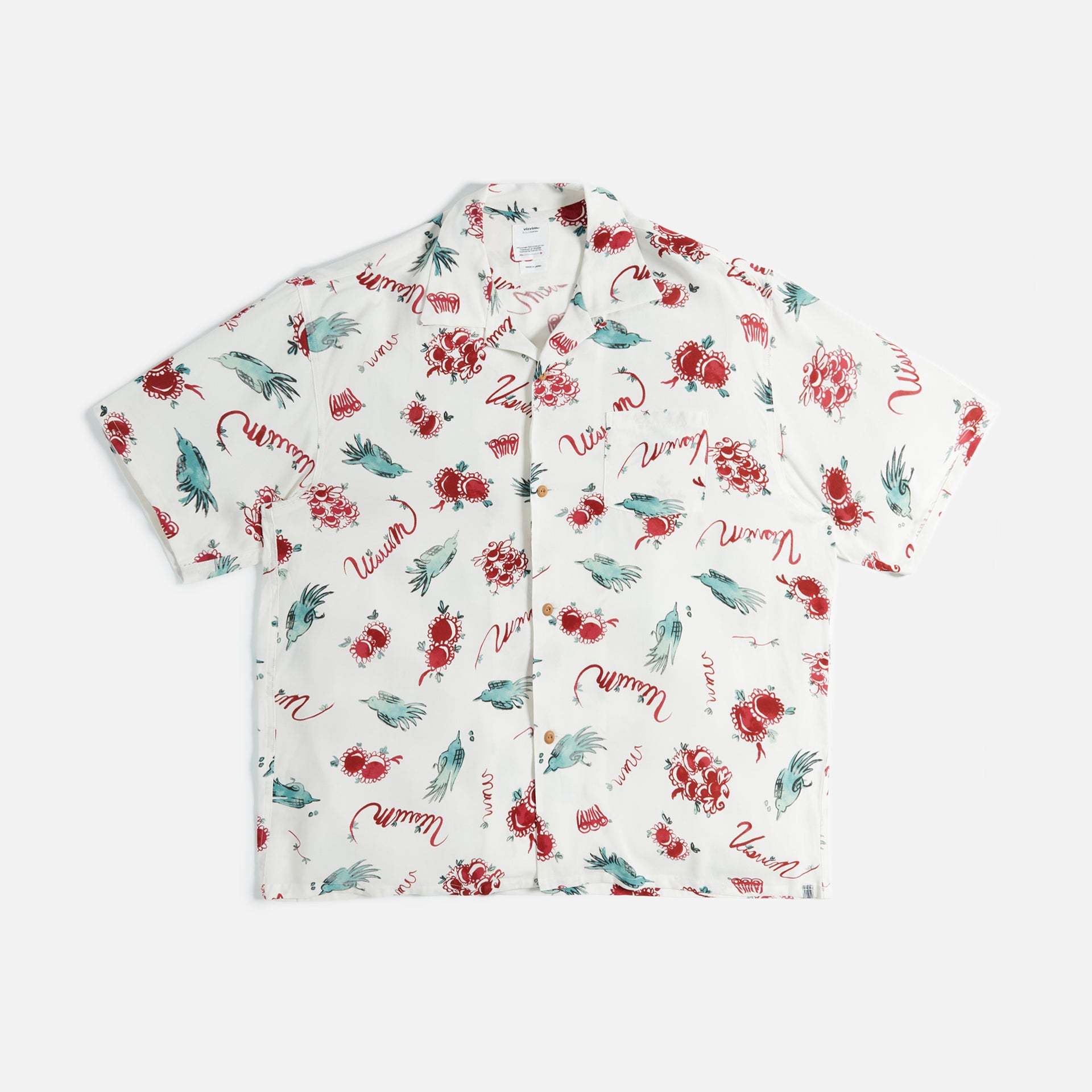 Visvim Wallis Shirt Sunnybird - Red