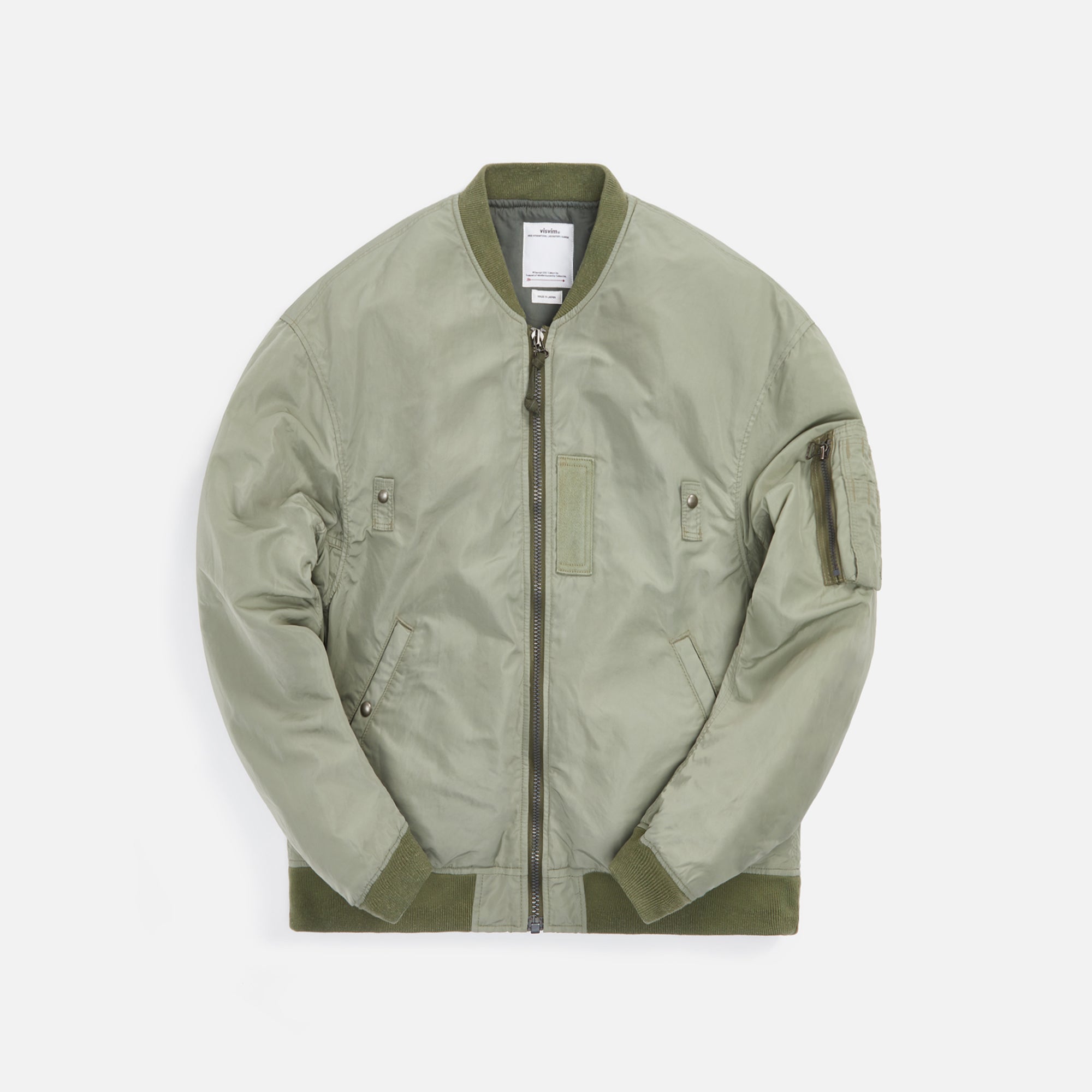 Visvim Thorson III bomber jacket - Light Green – Kith