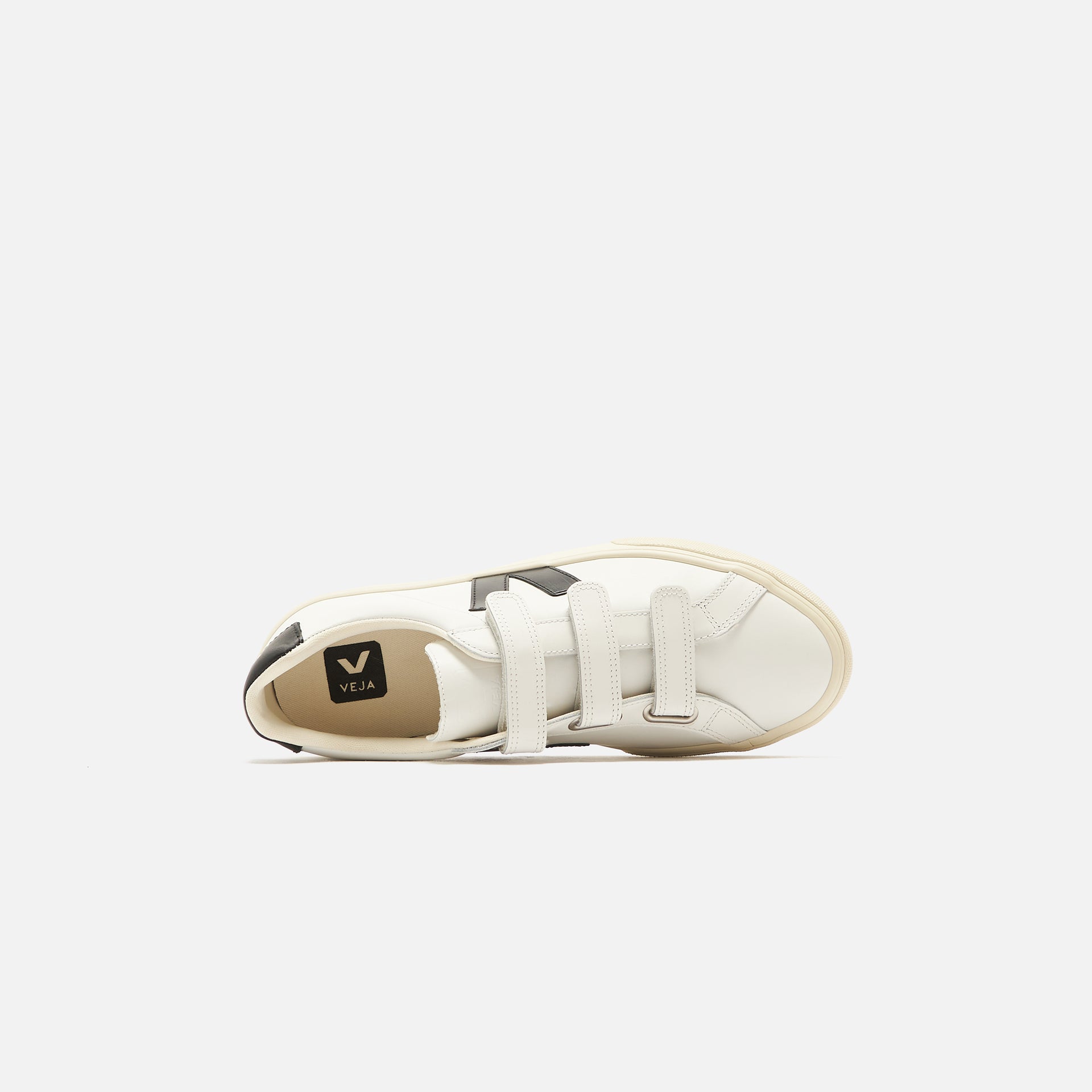 Veja 3-Lock Logo - Extra White / Black