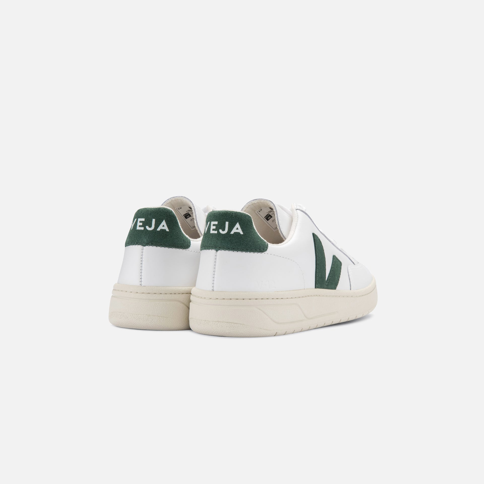 Veja V-12 Leather - Extra White / Cyprus