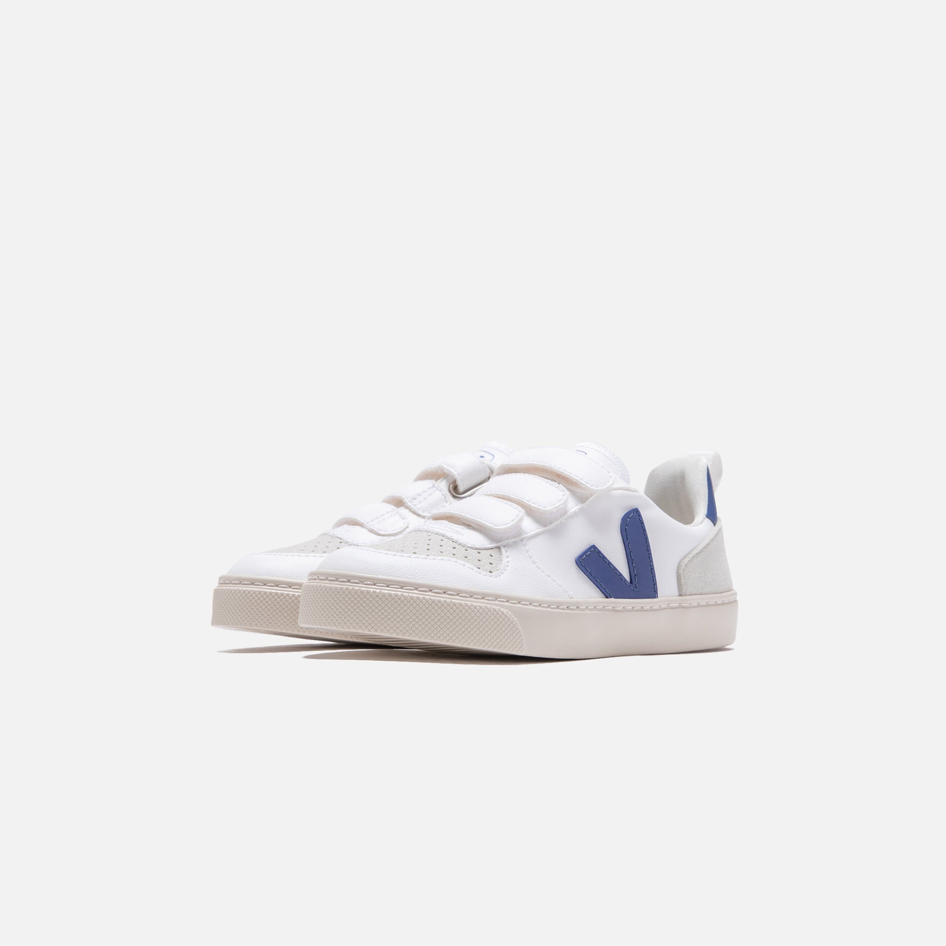 Veja Pre-School Small V-10 Velcro - White Cobalt