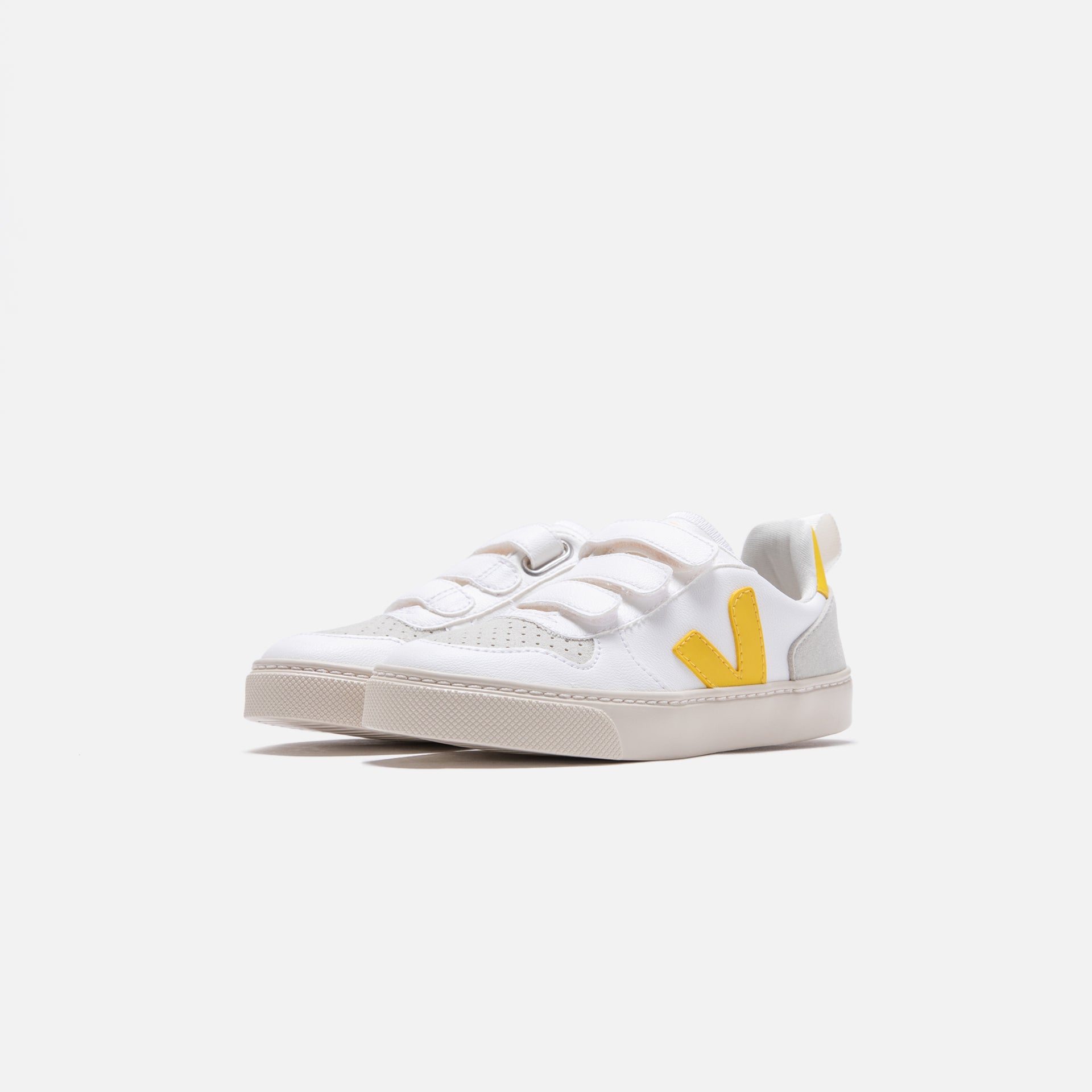 Veja Pre-School Small V-10 Velcro - White Tonic