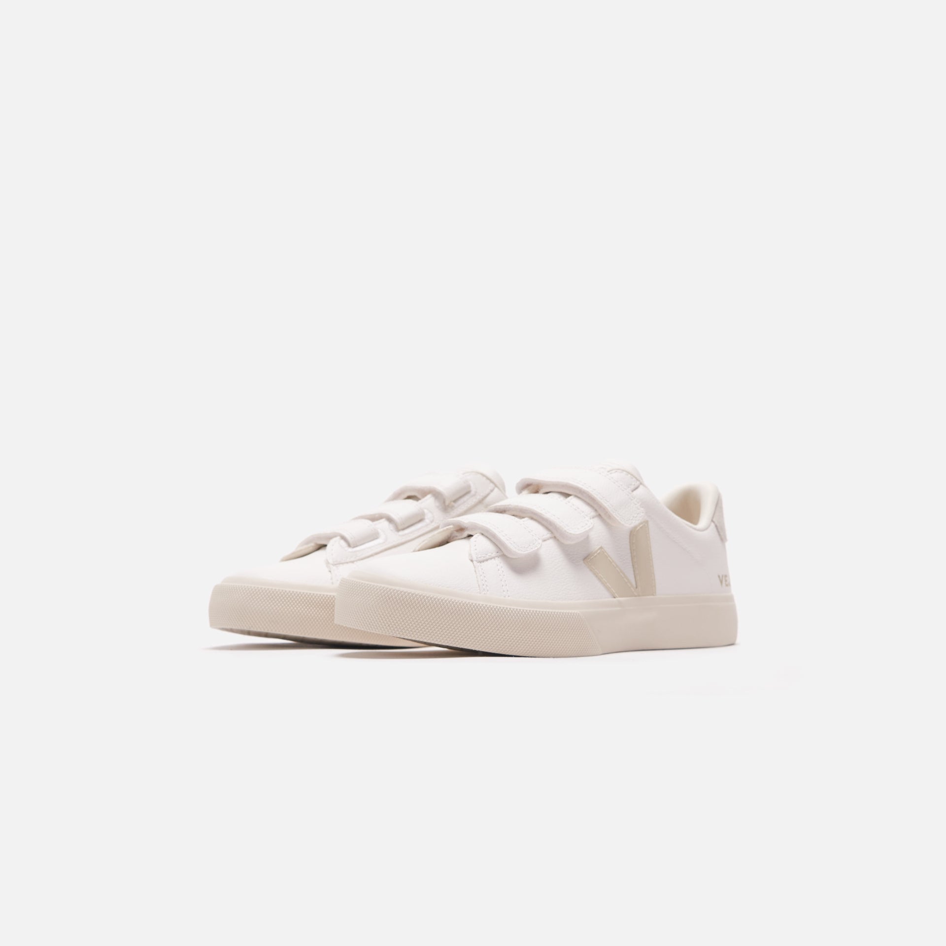 Veja Wmns Recife Logo Extra - White / Pierre / Natural