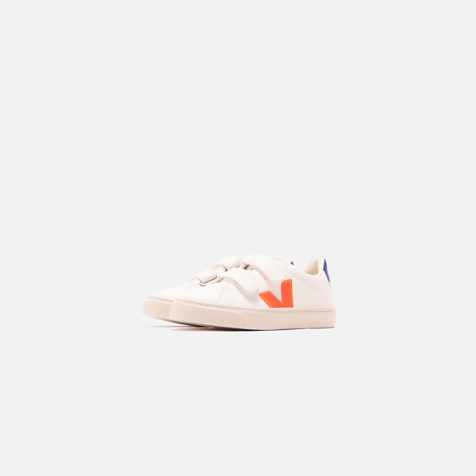 Veja Junior Esplar Velcro - White / Orange / Cobalt