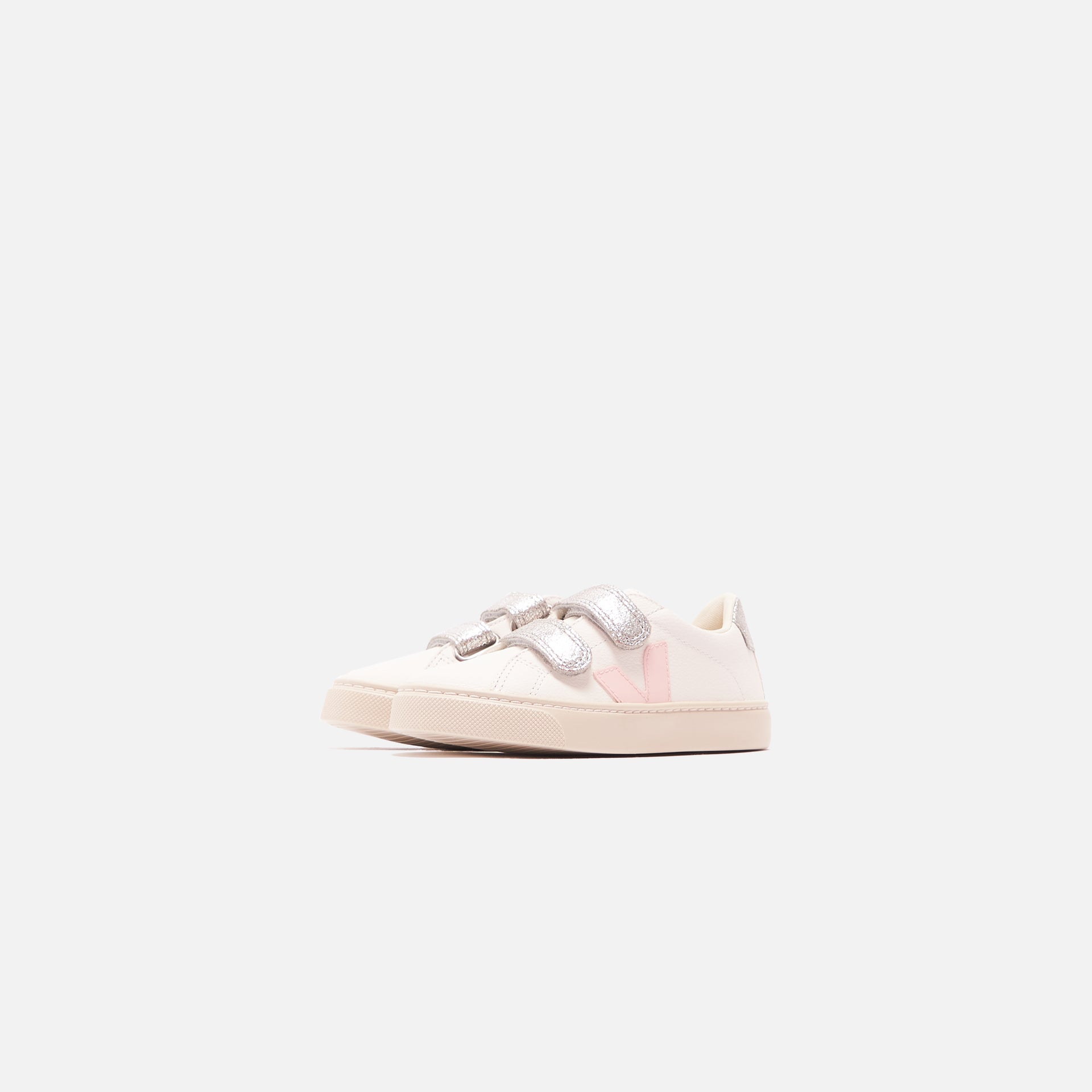 Veja Junior Esplar Velcro - White / Petale / Silver