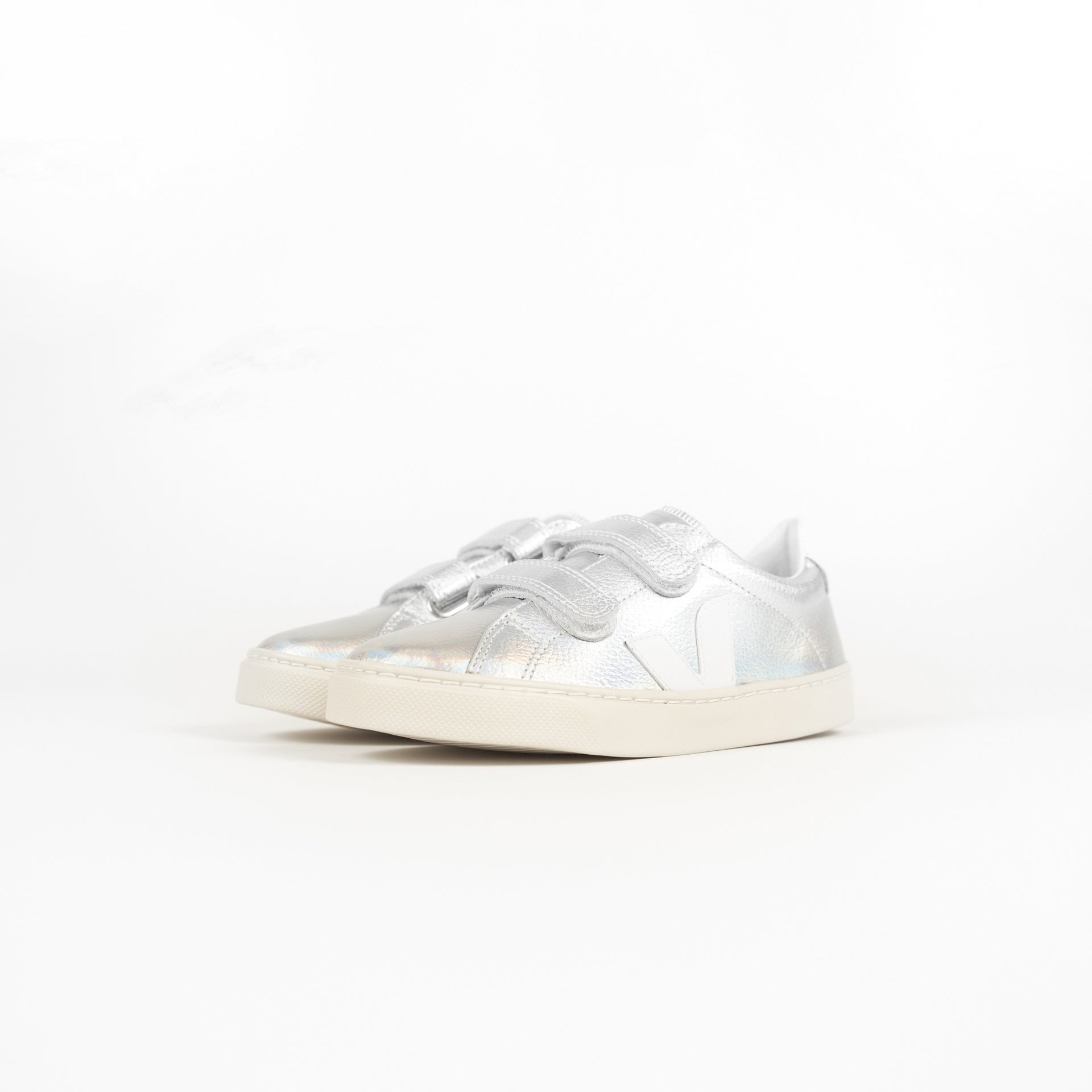 Veja Pre-School Esplar Small Velcro Leather - Unicorn White