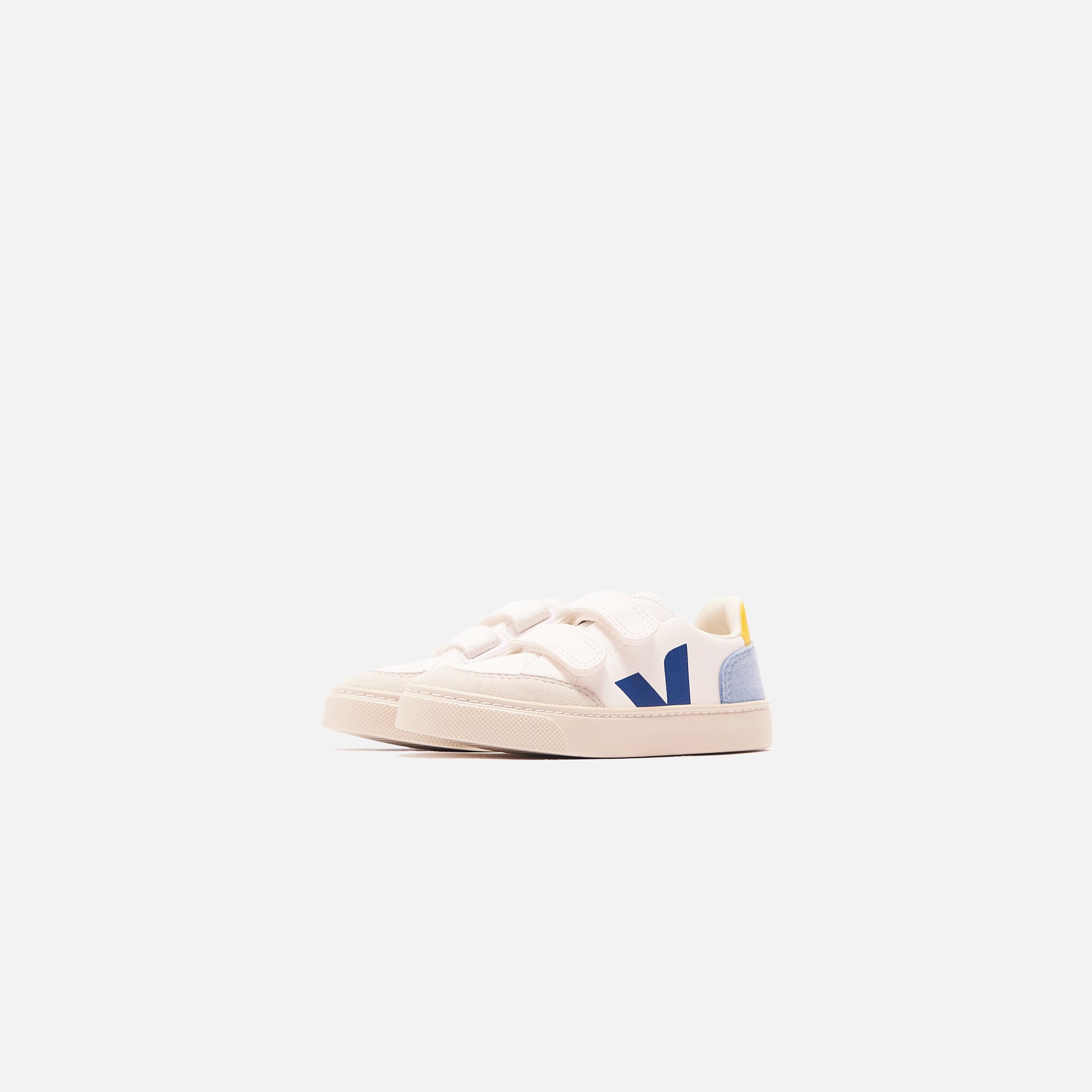 Veja Junior V12 Velcro - White / Multi / Steel