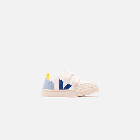 Veja Kids V12 Velcro - White / Multi / Steel