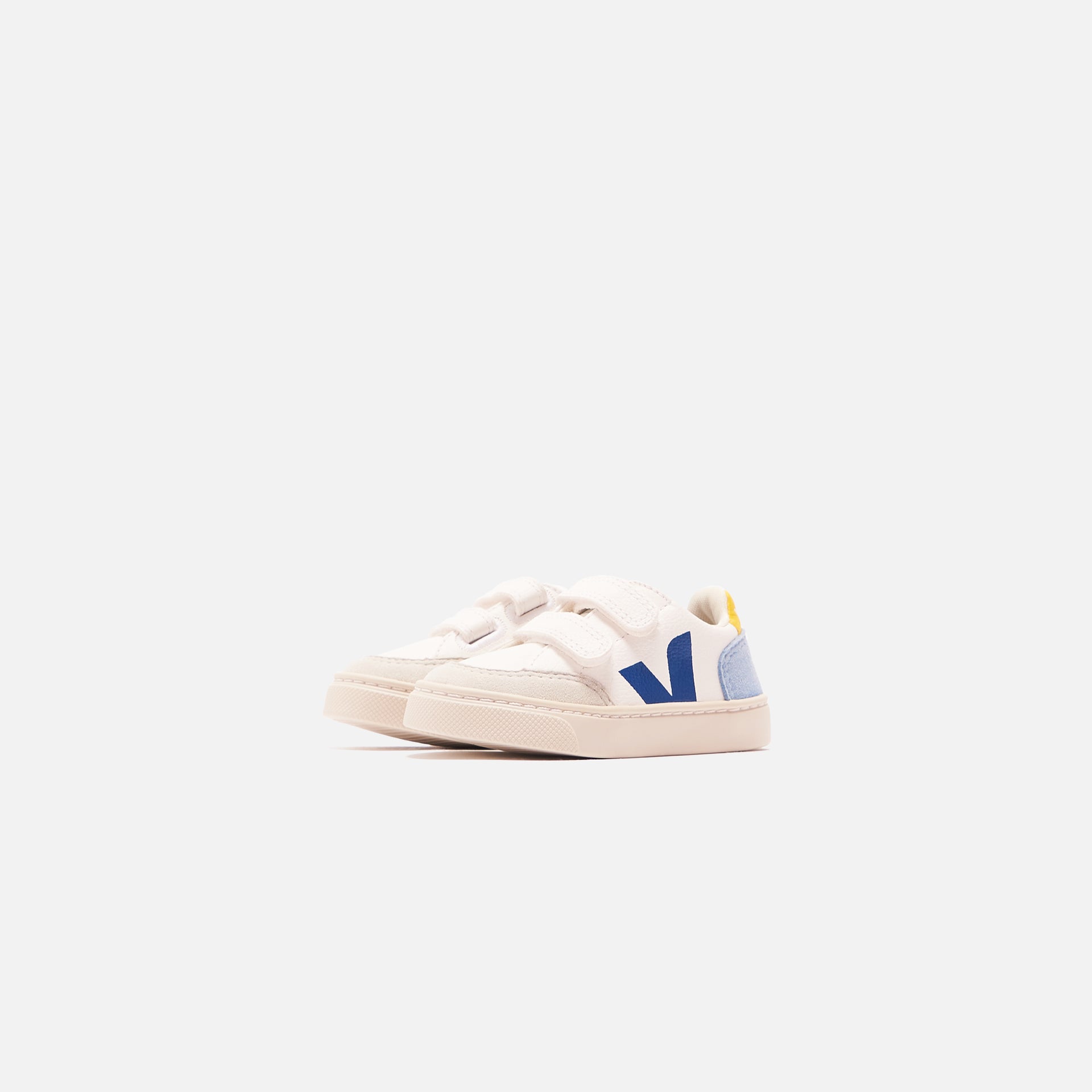 Veja Kids V12 Velcro - White / Multi / Steel