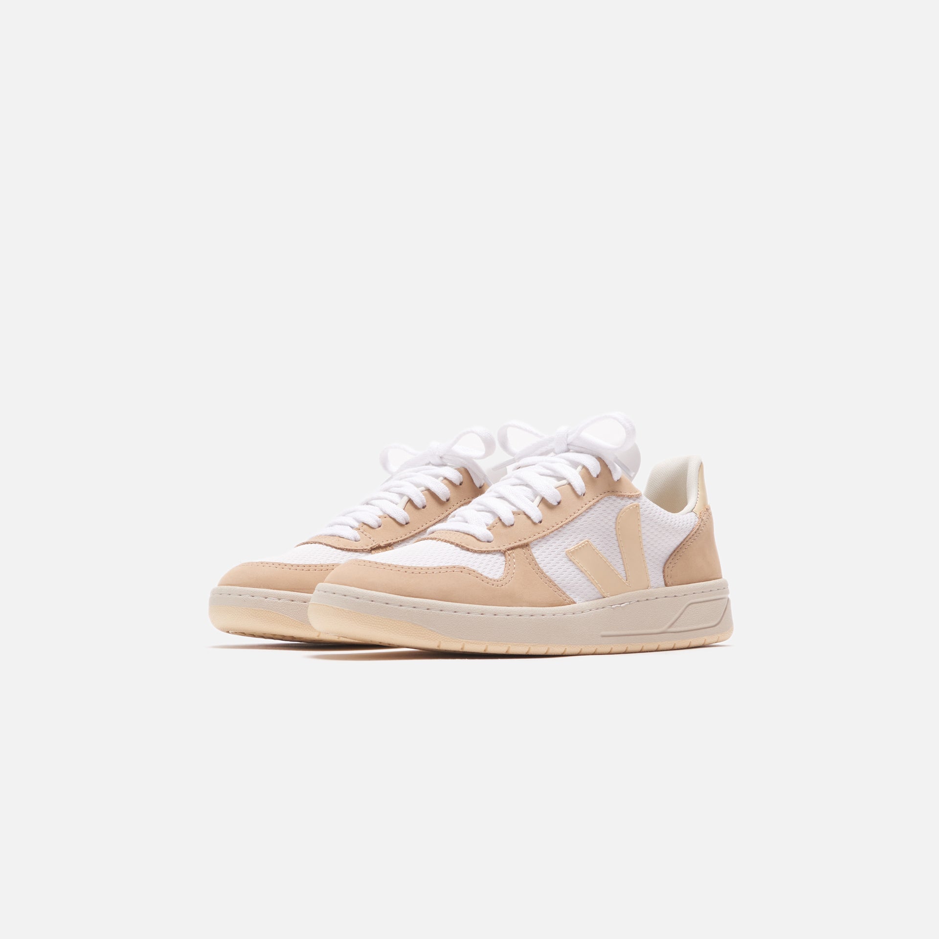 Veja V10 Alveomesh - White / Butter / Almond