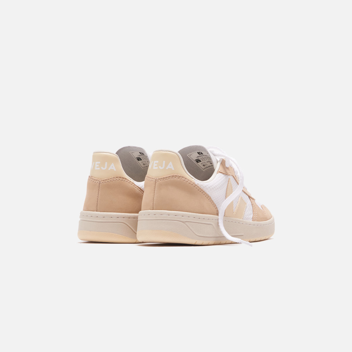 Veja V10 Alveomesh - White / Butter / Almond