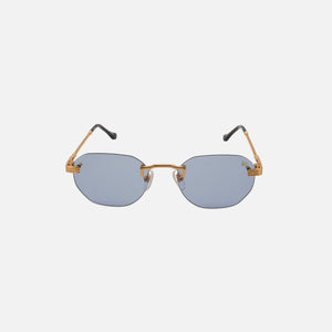 Vintage Frames Detroit Player Drill Mount Sunglasses - Gold Blueberry