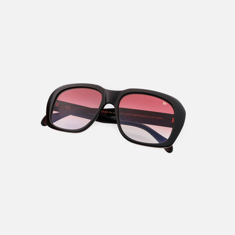 Vintage Frames XXL Sunglasses - Black Burgundy Gradient